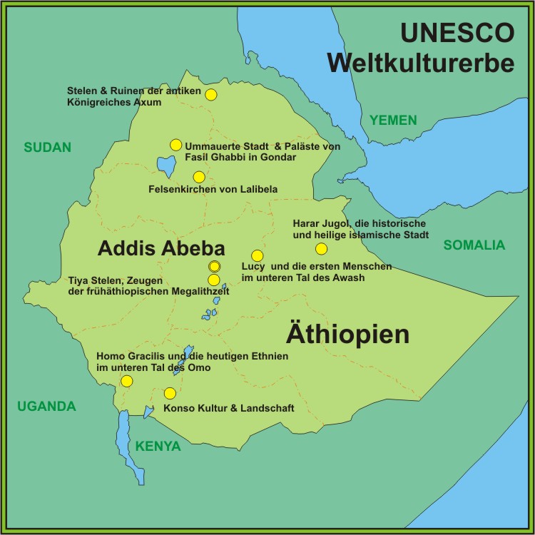 UNESCO Weltkulturerbe in Äthiopien
